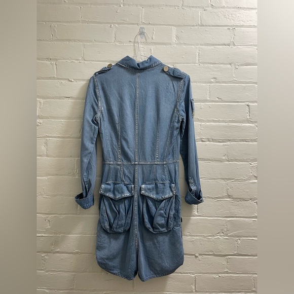 Fitted Denim Romper (with pockets!) - Picture 3 of 8